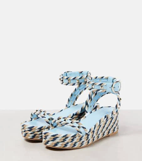 Valentino Rockstud Torchon espadrille sandals 4