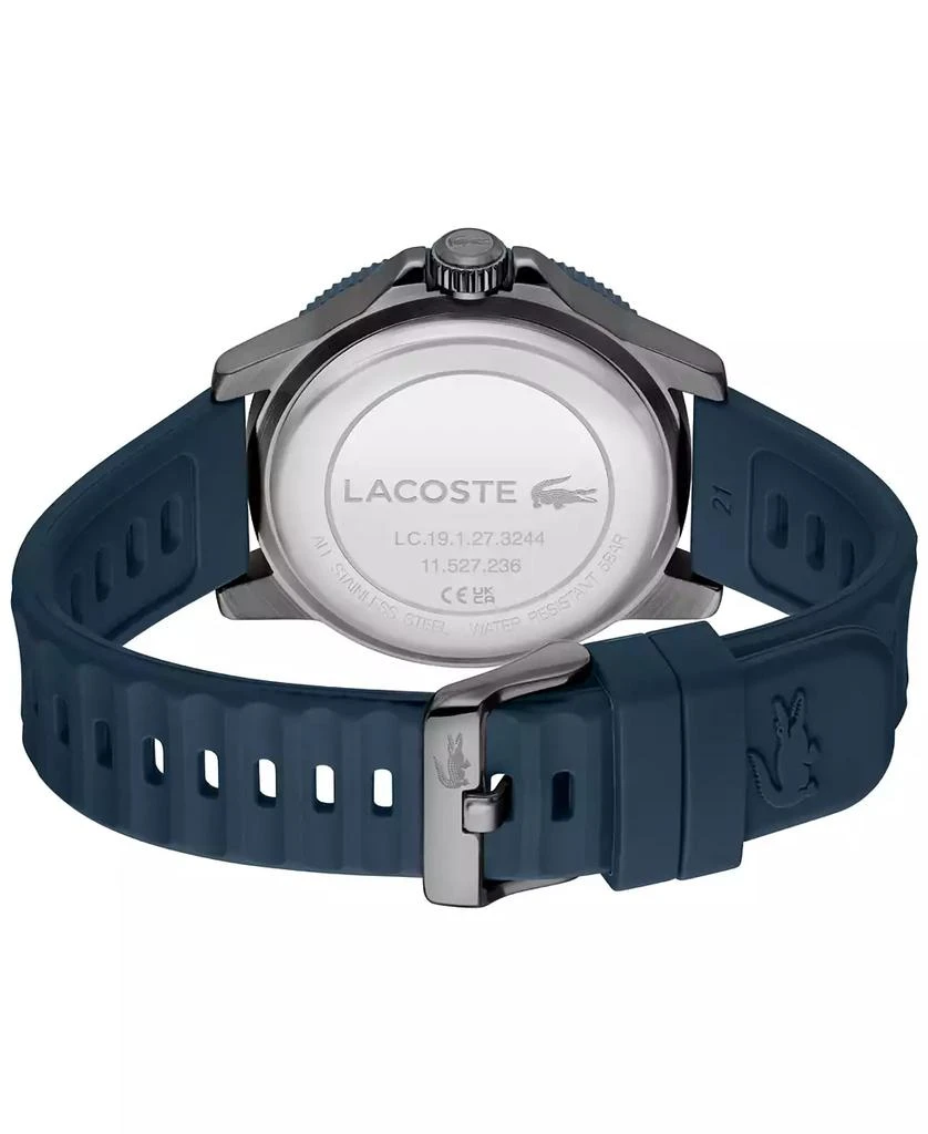 Lacoste Men's Highkey Blue Silicone Strap Watch 43mm 3