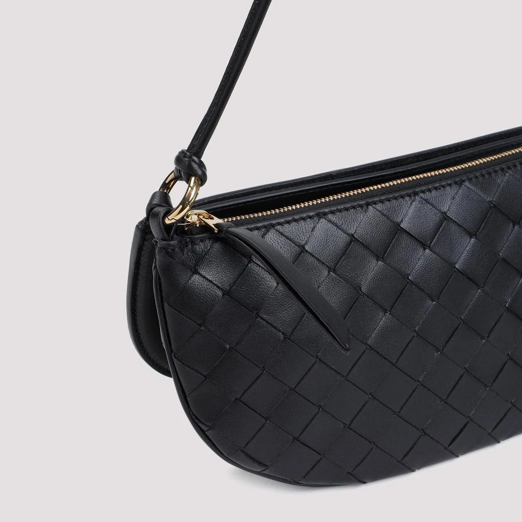 Bottega Veneta Black Mini Gemelli Double Lamb Leather Pouch 4