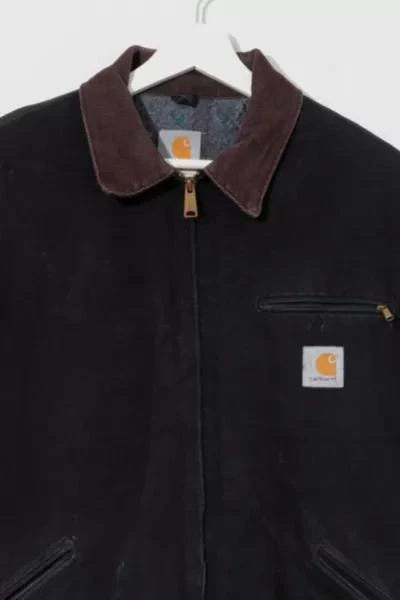 Carhartt Vintage Y2K Carhartt Detroit Blanket Lined Black Canvas Jacket 2