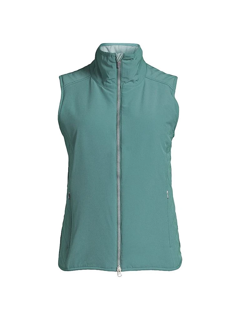 Zero Restriction Saige Quilted-Side Zip-Up Vest 1