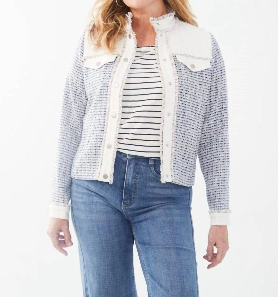 FDJ Fdj - Margot Mixed Media Jacket 1