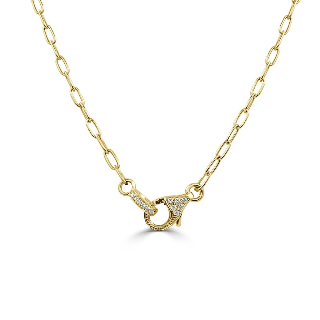 Sabrina Designs 14k Gold & Diamond Paperclip Link Necklace 5