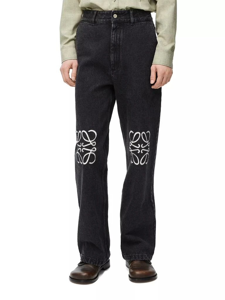 Loewe Anagram Denim Mid-Rise Baggy Jeans 3