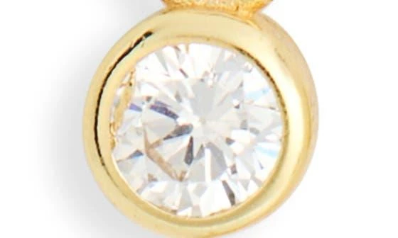 Argento Vivo Sterling Silver Mixed CZ Charms 
2-Pack Huggie Hoop Earrings 4