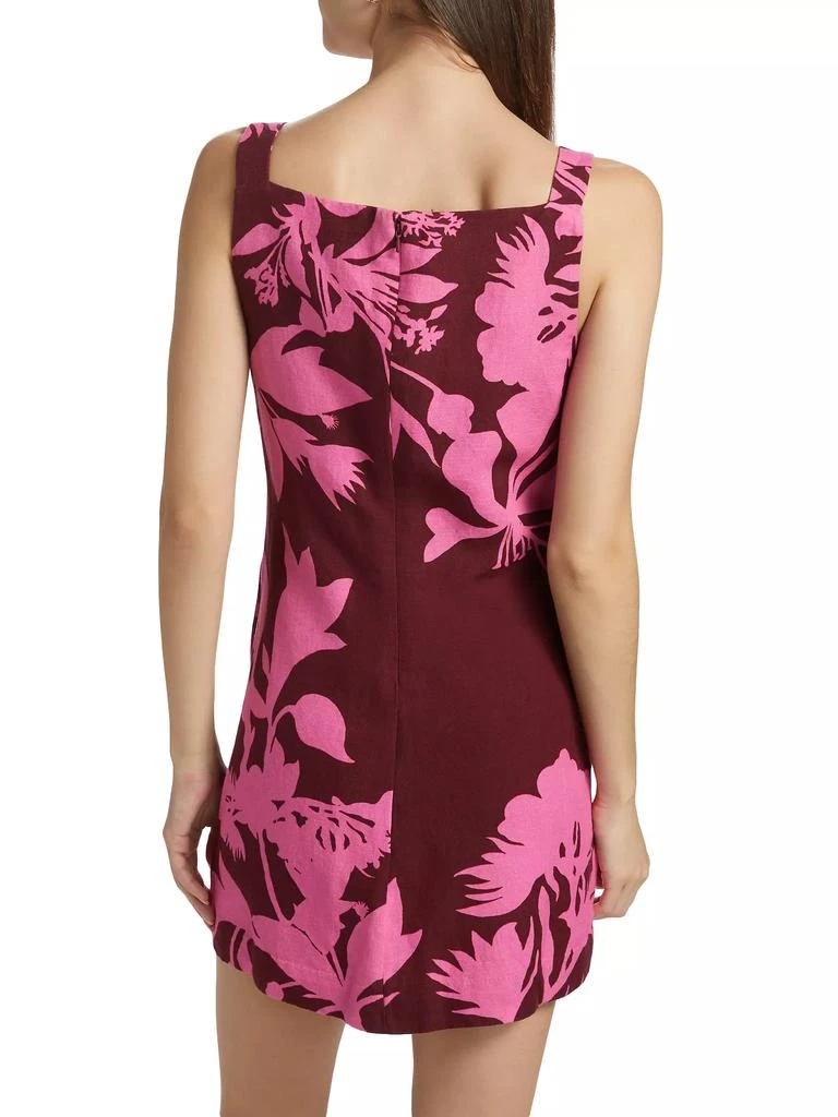 Hemant & Nandita Tehr Floral Linen-Cotton Minidress 5