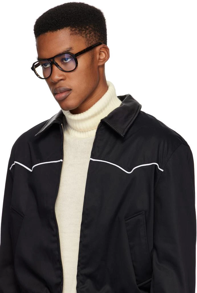 Cutler and Gross Brown & Black 9782 Aviator Glasses 4