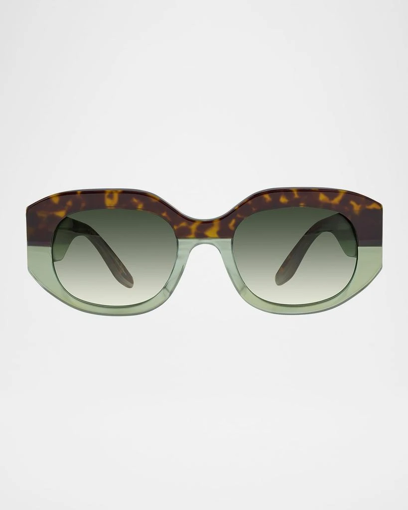 Barton Perreira Sueno Acetate Rectangle Sunglasses 3