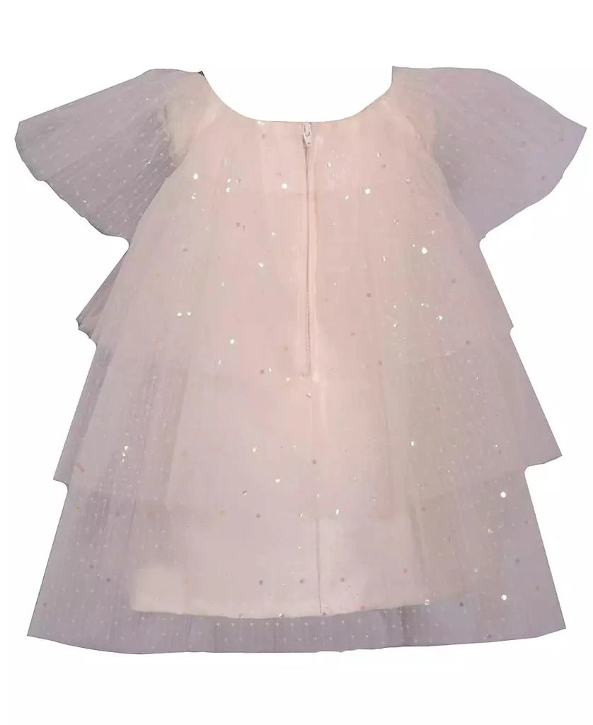 Bonnie Baby Baby Girls Three Tiered Spangled Tulle Dress 3