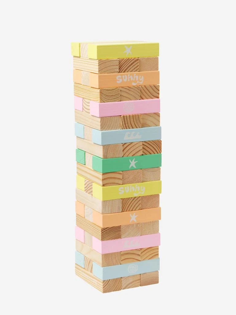 Sunnylife Sunnylife Kids Pool Side Giant Jumbling Tower in Multicolour (45cm) 1