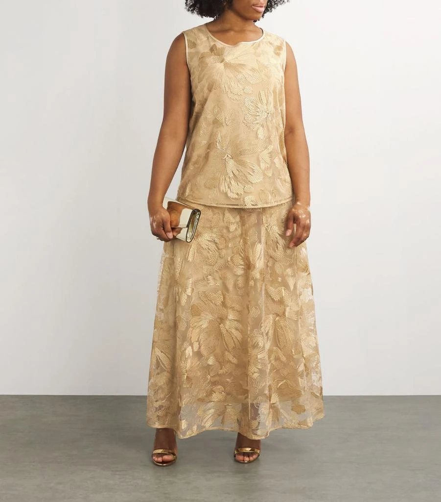Marina Rinaldi Embroidered-Tulle Maxi Skirt - Dresses & Skirts - BeyondStyle