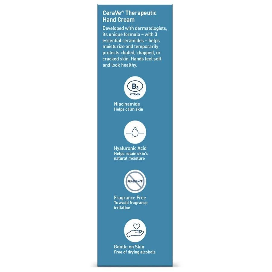 CeraVe Therapeutic Hand Cream for Dry Cracked Hands, Fragrance Free 5