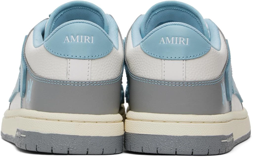 AMIRI Blue & Gray Varsity Skel Top Low Sneakers 2