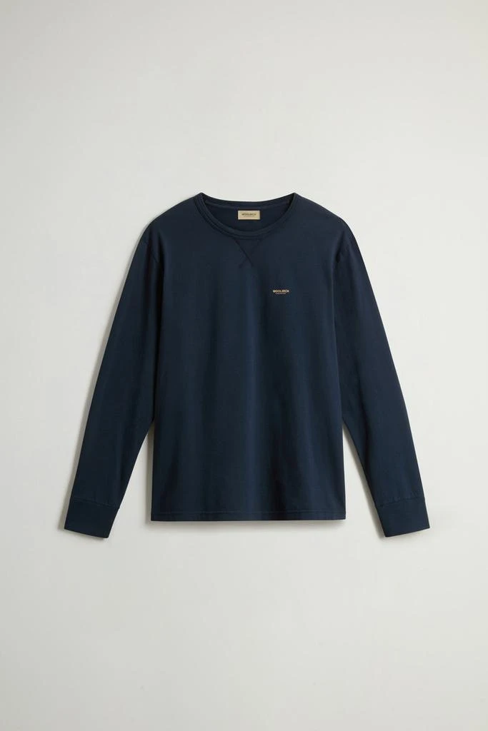 Woolrich Long-Sleeve T-shirt in Pure Cotton - Men - White 5