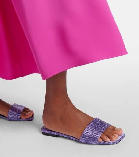 Jimmy Choo Clovis embellished satin mules 7