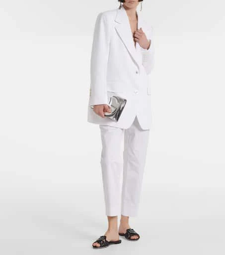 Dolce 
Gabbana Bianca embellished lace flats 2