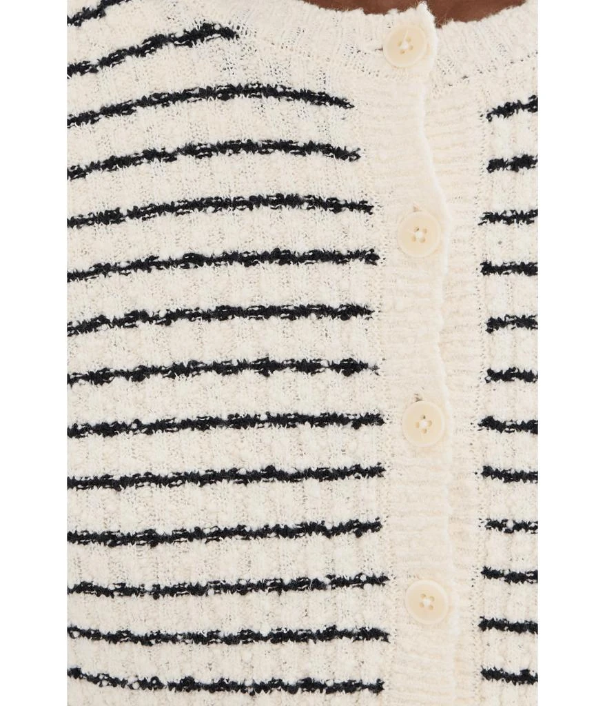 Madewell Striped Bouclé-Knit Cardigan 5