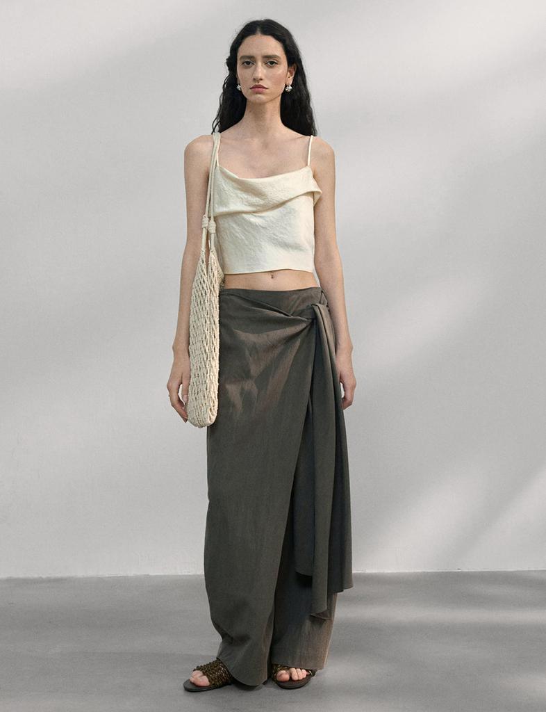 Pixie Market Side-Tie Wrap Pants