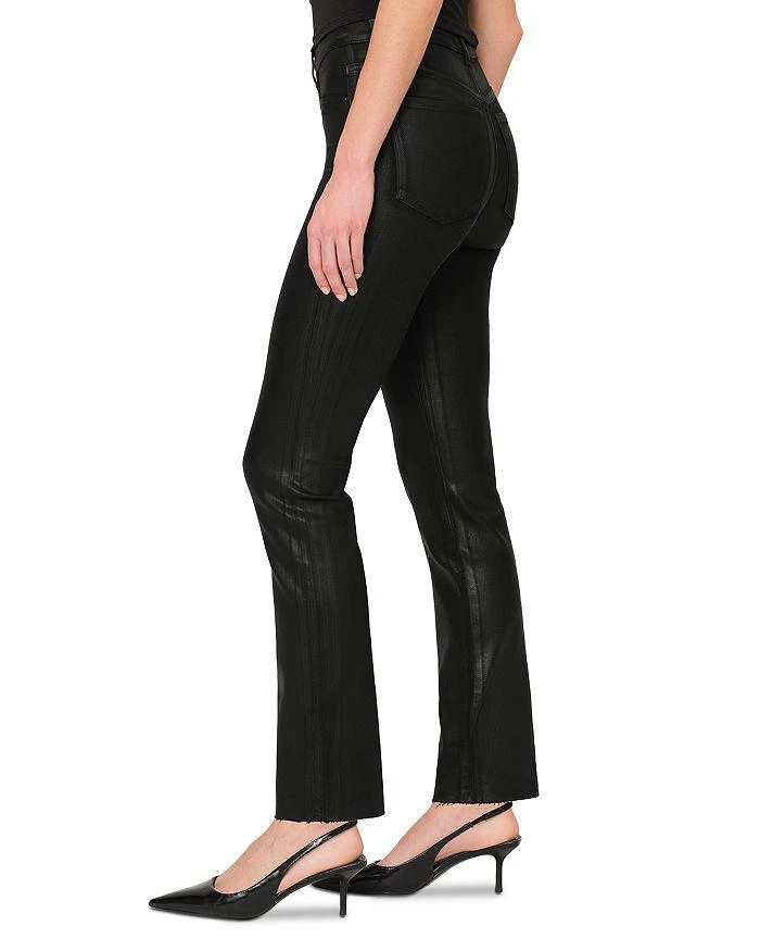 DL1961 Halle Instasculpt High Rise Straight Leg Jeans in Black Coat 4
