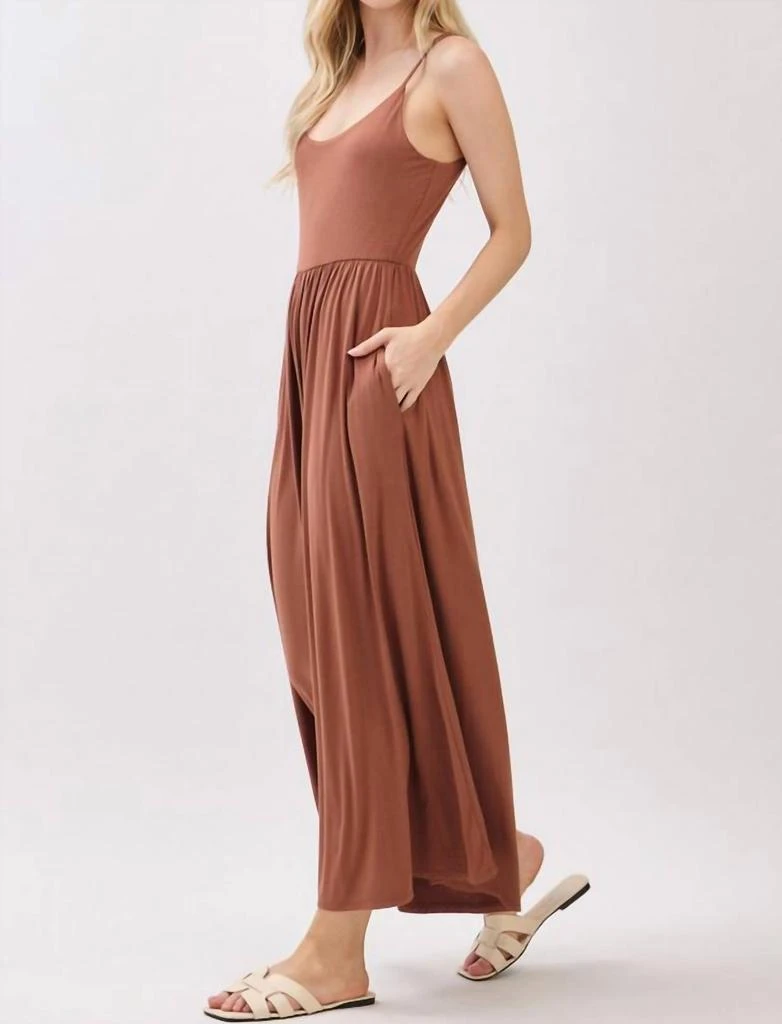 FINAL TOUCH Final Touch - Final Touch Cropped Wide Leg Jumpsuit 4