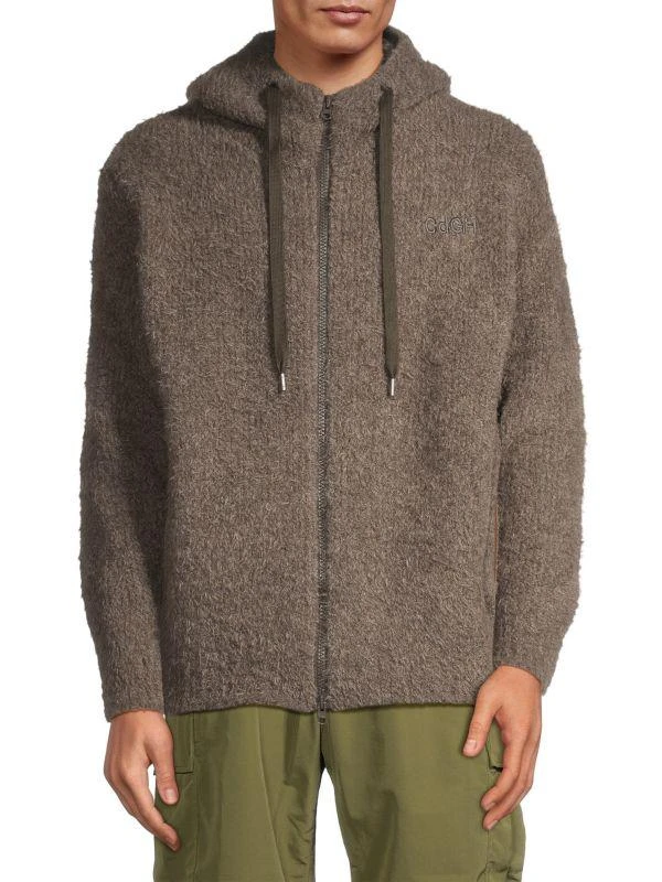 Comme des Garcons Wool-Blend Zip Hoodie 1