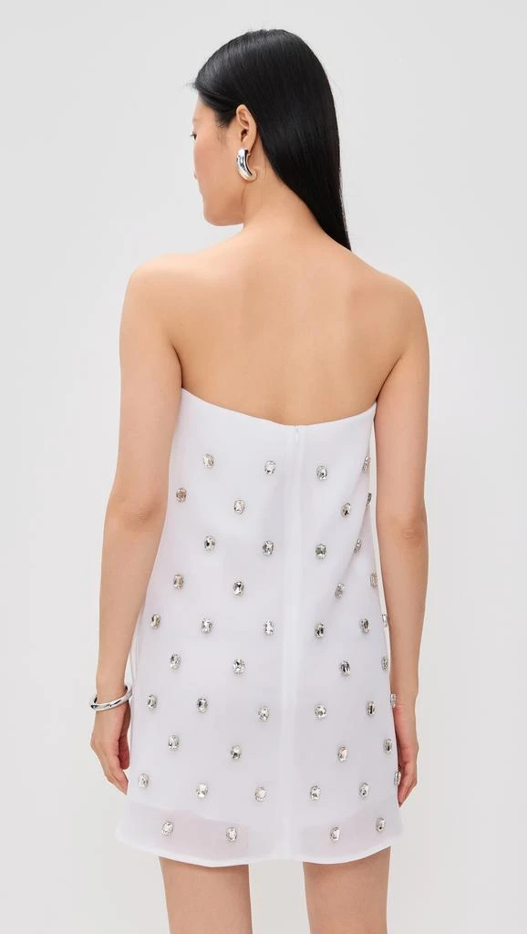 Brandon Maxwell The Tilly Embroidered Strapless Mini Dress 2