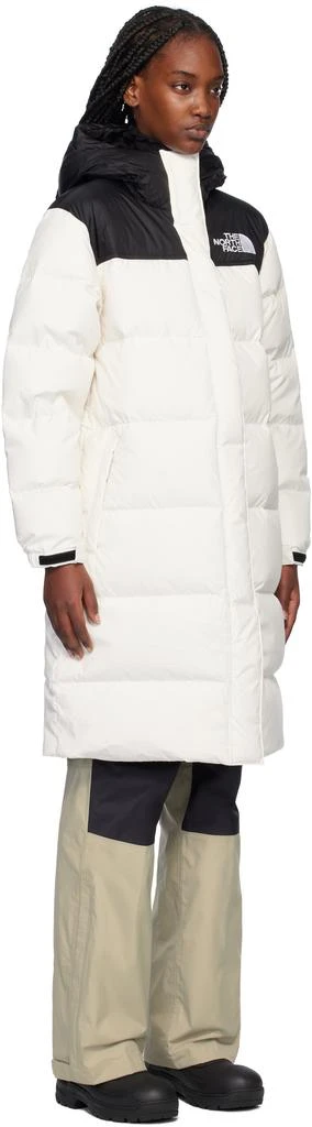 The North Face White & Black Nuptse Down Coat 2