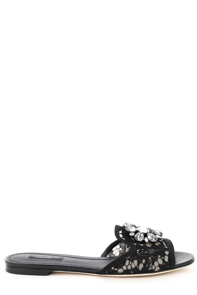 Dolce & Gabbana Dolce & Gabbana Bianca Lace Detailed Sandals