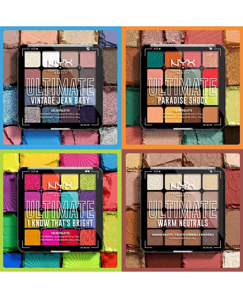 NYX Professional Makeup Ultimate Shadow Palette - Paradise Shock 7