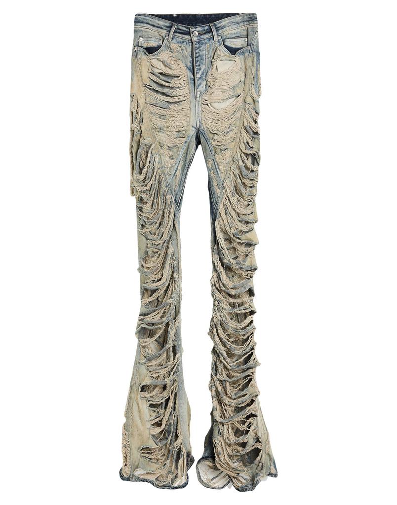 デニム・ジーパン RICK OWENS Women Denim Pants RP01E7329 SCT09 Black DRKSHDW by Rick Owens Denim Wide-Leg Cargo Jeans | Saks