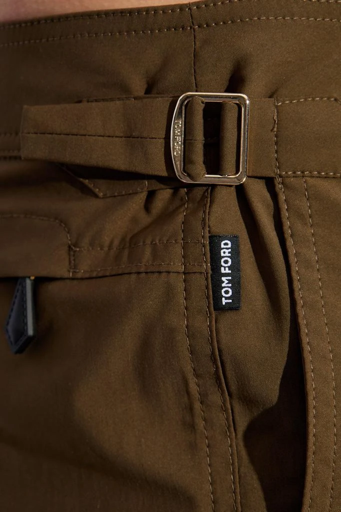 Tom Ford Tom Ford Mid-Rise Side Buckled Swim Shorts 4