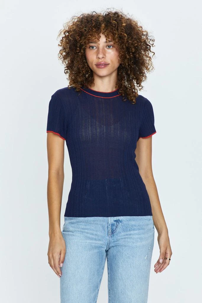 Pistola Denim Romy Tee - Navy with Cherry 5