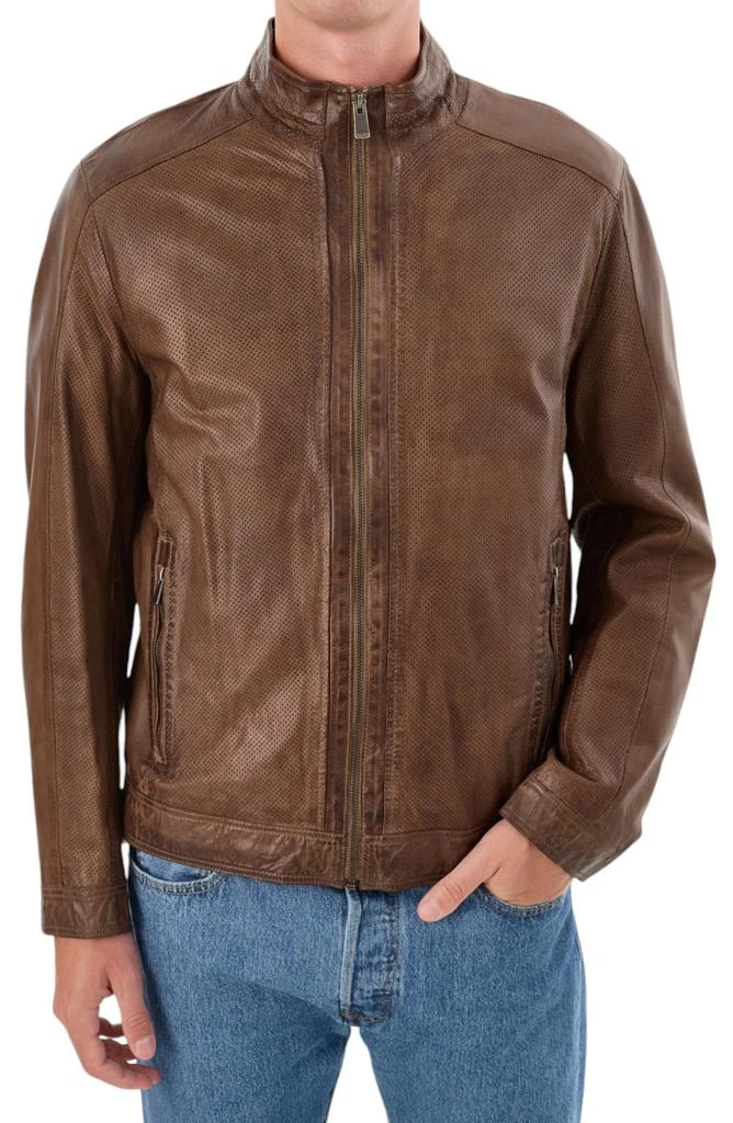 REGENCY Perforated Leather Jacket