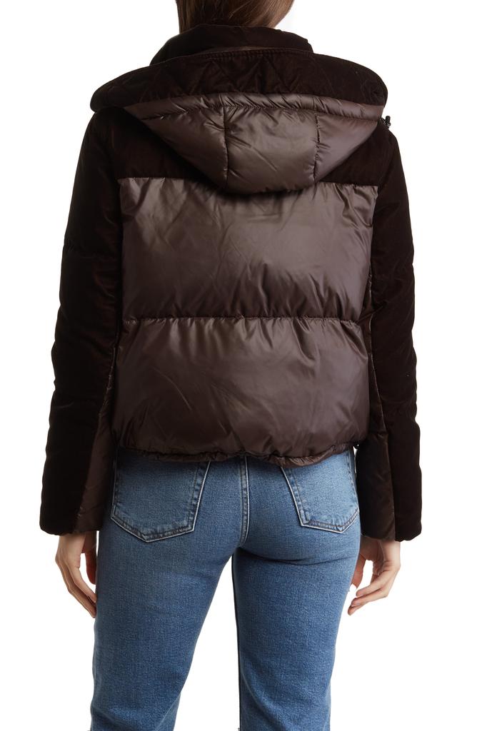 Andrew Marc Hooded Quilted Down Puffer Jacket