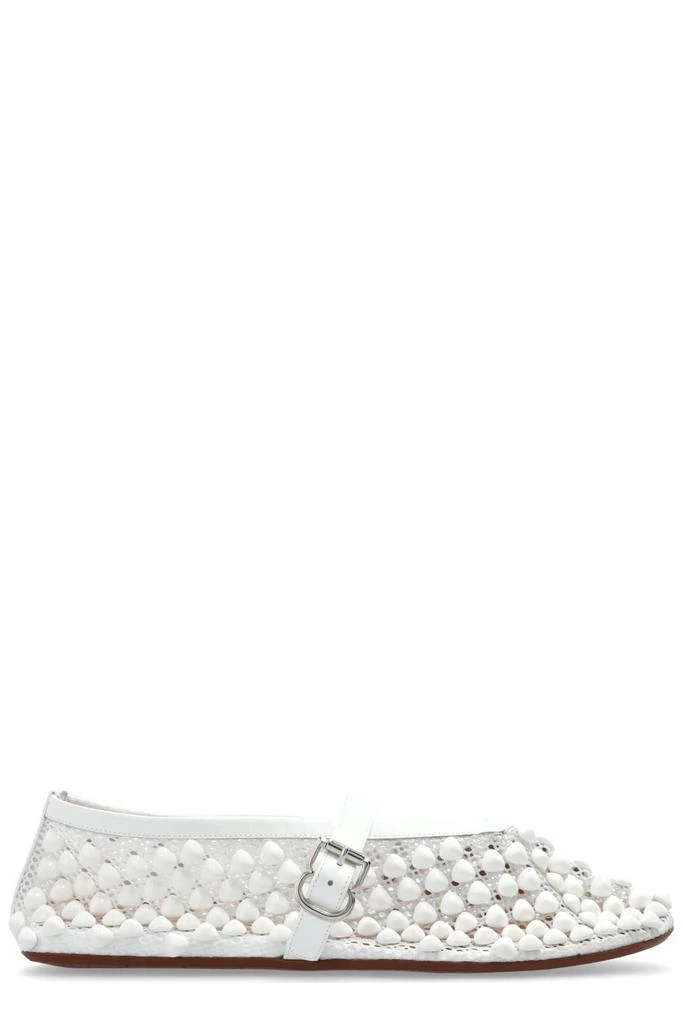 Alaïa Alaïa Stud Fishnet Ballet Flats 1