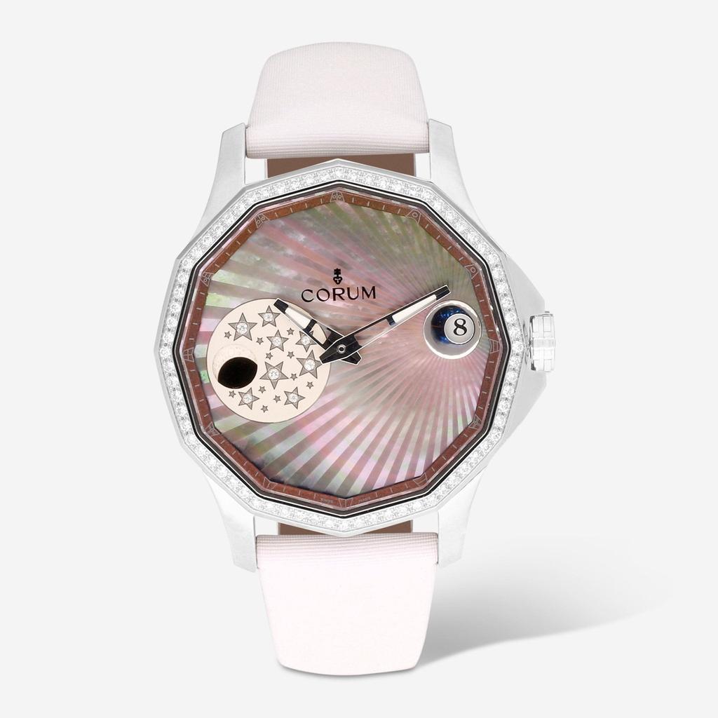 Corum Corum Admiral's Cup Legend Mystery Moon Stainless Steel Automatic Ladies Watch A384/01252