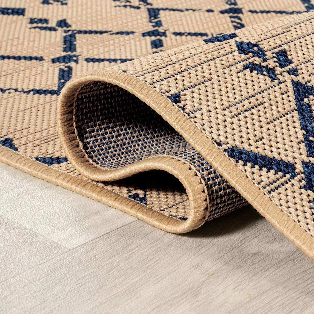 JONATHAN Y Ourika Moroccan Geometric Textured Weave Indoor/Outdoor Area Rug 3