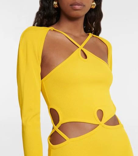 Christopher Esber Cutout ribbed-knit maxi dress 4