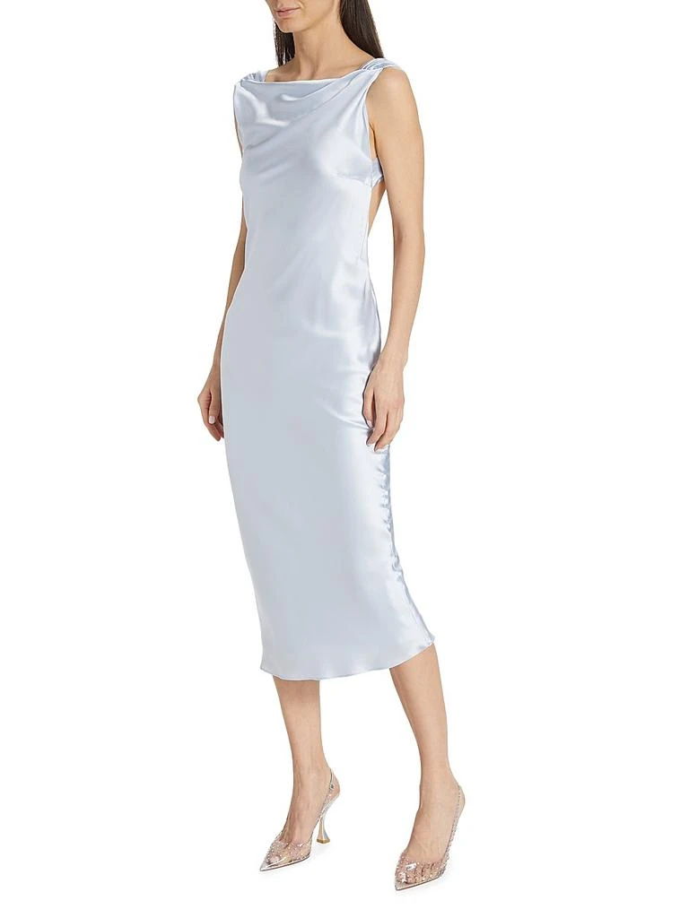 The Bar Silk Open-Back Dress 2