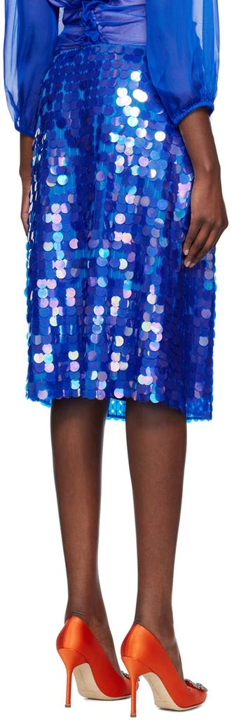 Saks Potts Blue Marna Midi Skirt 3