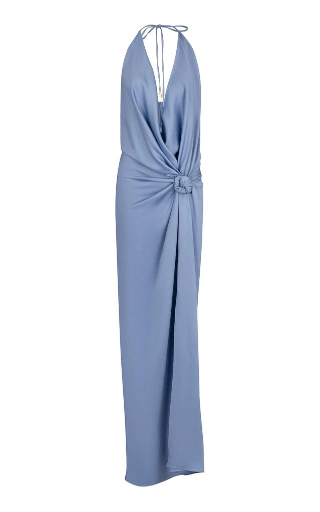 Silvia Tcherassi Silvia Tcherassi - Torgiano Knot-Detailed Gown - Light Blue - L - Moda Operandi 1