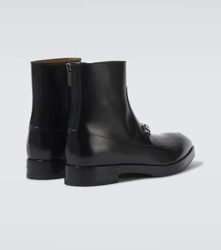 Gucci Horsebit leather ankle boots 6