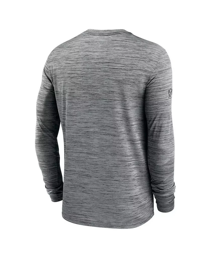 NIKE Men's Gray New England Patriots 2024 Sideline Velocity Performance Long Sleeve T-Shirt 2