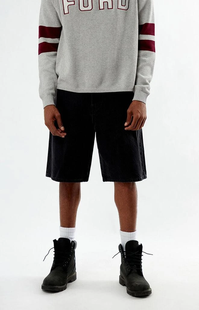 FORD Black Baggy Denim Shorts 2