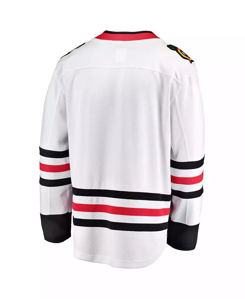 Fanatics Men's White Chicago Blackhawks Breakaway Away Jersey 3