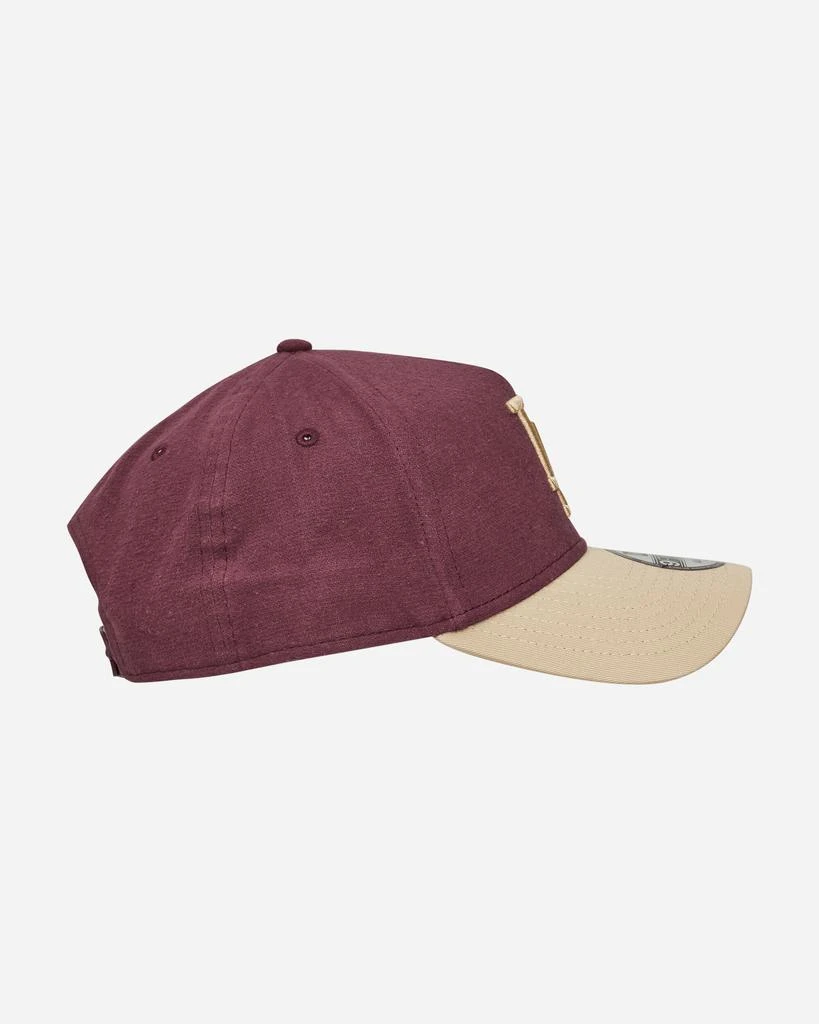 New Era LA Dodgers Moleskin Crown 9FORTY A-Frame Adjustable Cap Dark Purple 5