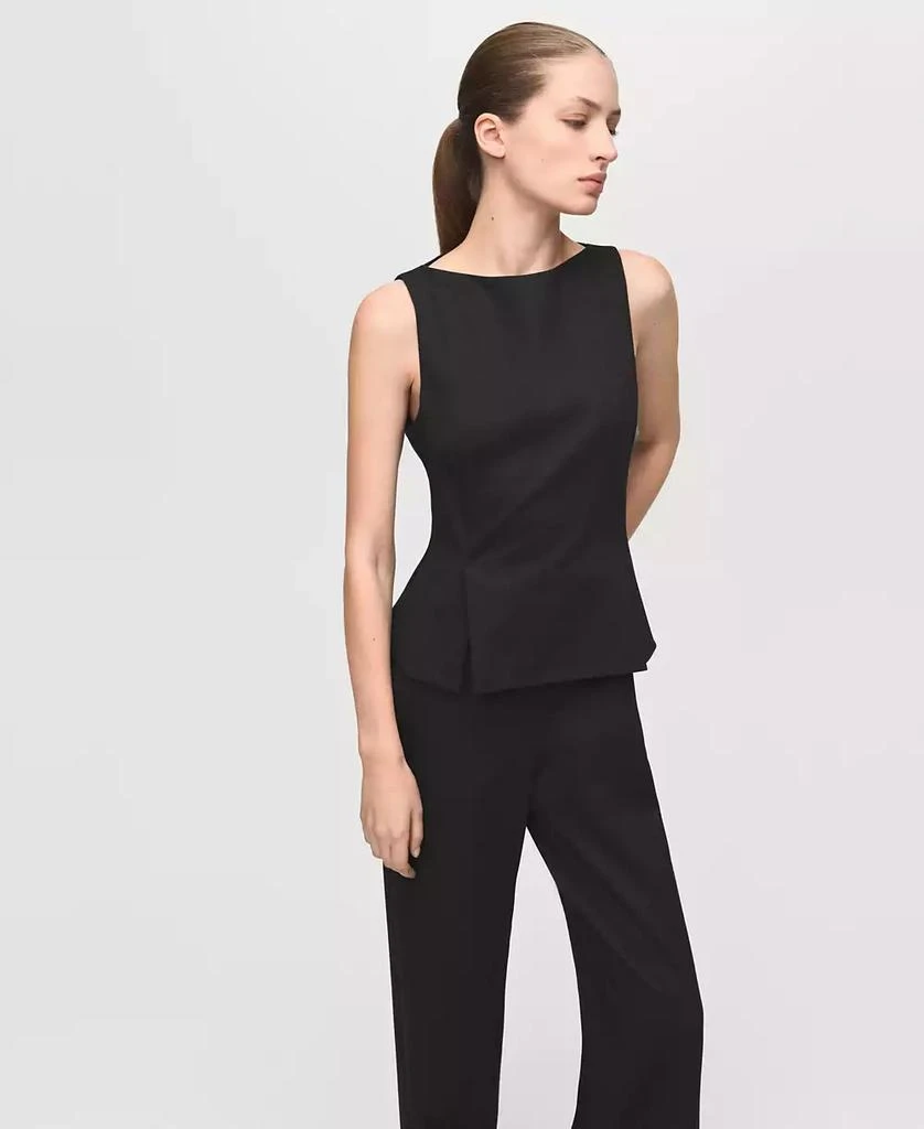Mango Women
s Peplum-Style Jumpsuit