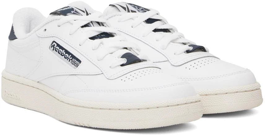 Reebok White & Gray Club C 85 Sneakers 4