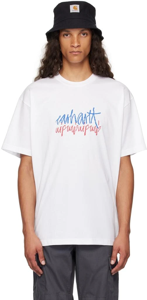 Carhartt WIP White Stereo T-Shirt 1