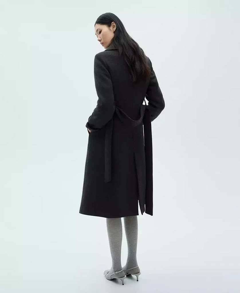 Mango Women's Belted Woolen Coat 9